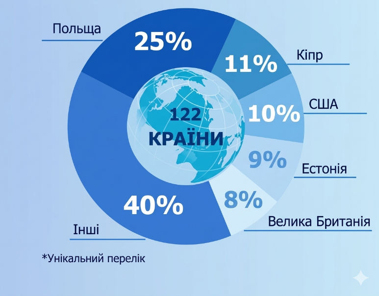 Аналіз географічного розподілу